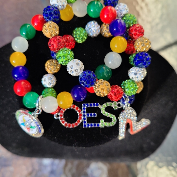 Order of the Eastern star bracelet set - Picture 7 of 7